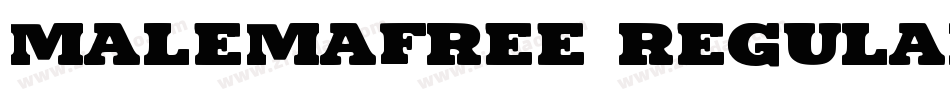 malemafree regular字体转换